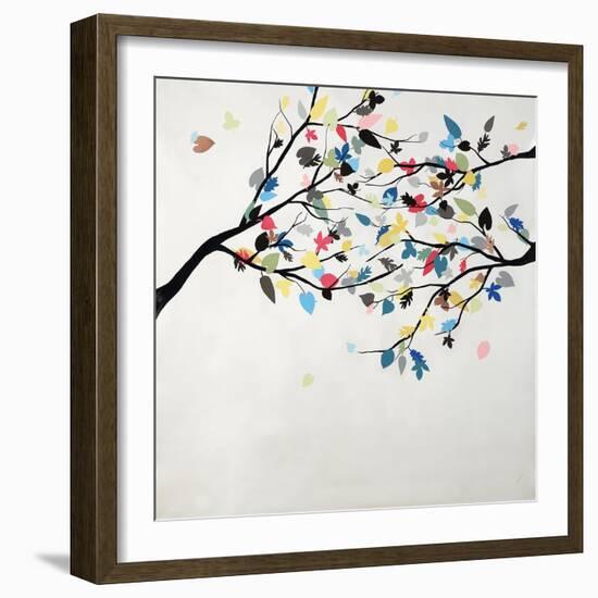 Rainbow Leaves-Kari Taylor-Framed Giclee Print