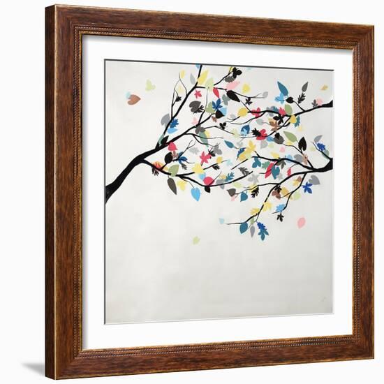 Rainbow Leaves-Kari Taylor-Framed Giclee Print