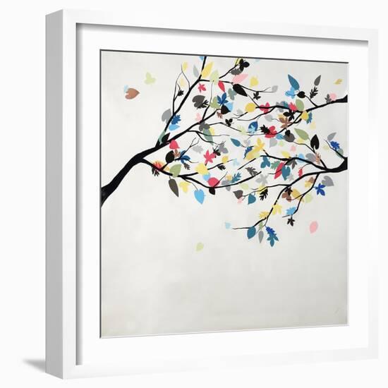 Rainbow Leaves-Kari Taylor-Framed Giclee Print