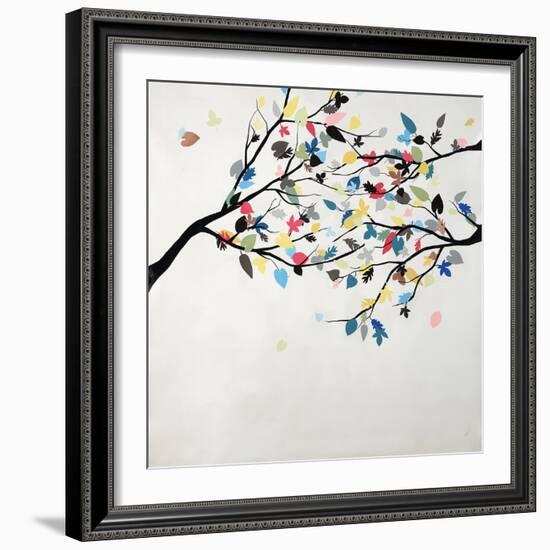 Rainbow Leaves-Kari Taylor-Framed Giclee Print