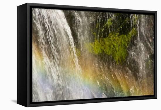 Rainbow, Narada Falls, Mount Rainier National Park, Washington, USA-Michel Hersen-Framed Premier Image Canvas