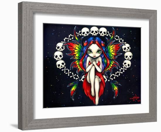 Rainbow of Bones Fairy-Jasmine Becket-Griffith-Framed Art Print