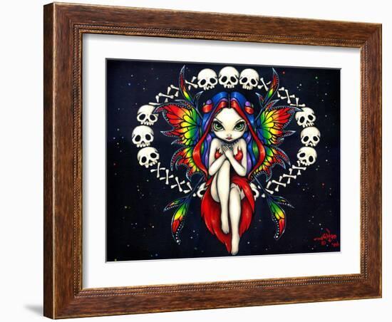 Rainbow of Bones Fairy-Jasmine Becket-Griffith-Framed Art Print