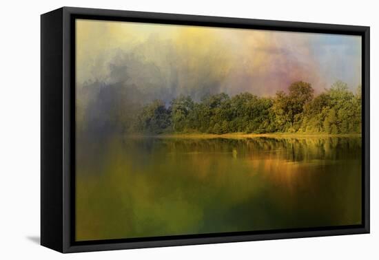 Rainbow of Color at the River-Jai Johnson-Framed Premier Image Canvas
