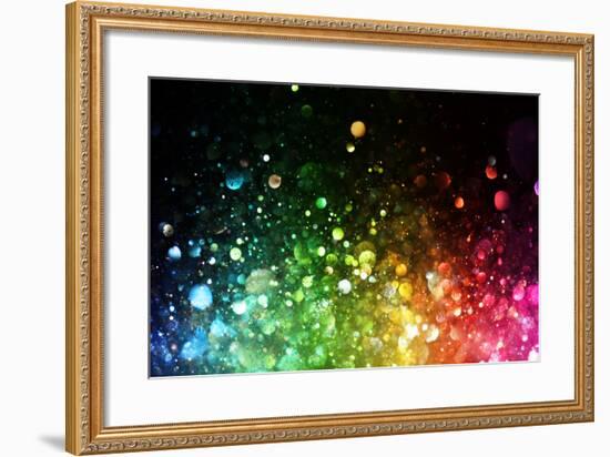 Rainbow Of Lights-SSilver-Framed Premium Giclee Print