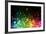 Rainbow Of Lights-SSilver-Framed Art Print