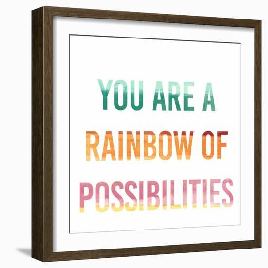 Rainbow of Possibilities I-Studio W-Framed Art Print