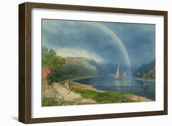 Rainbow on the River Avon, C.1825-Samuel Jackson-Framed Giclee Print