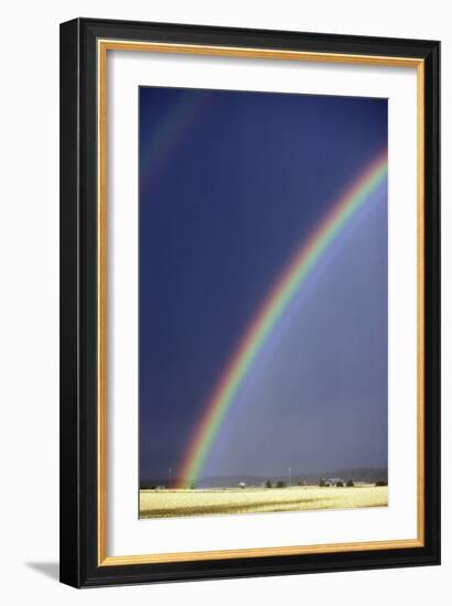 Rainbow Over a Field-Pekka Parviainen-Framed Photographic Print