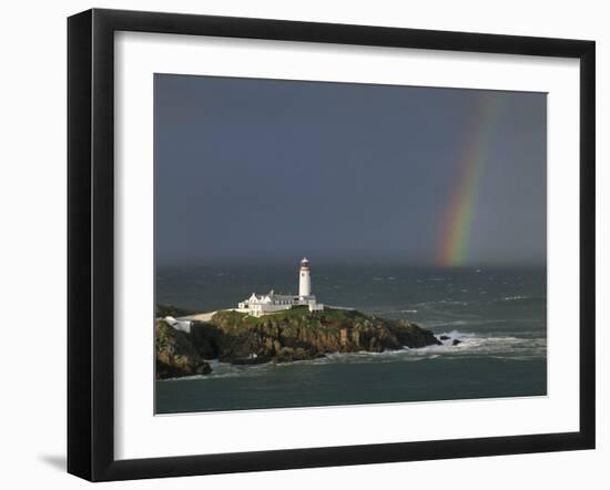 Rainbow over Fanad-Head, Ireland-Jean Guichard-Framed Art Print