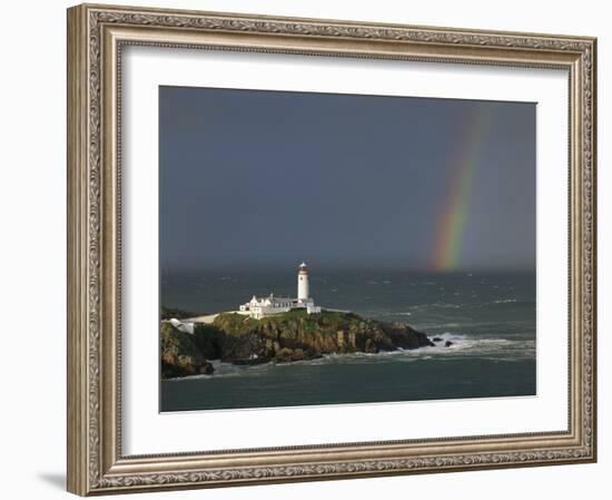 Rainbow over Fanad-Head, Ireland-Jean Guichard-Framed Art Print