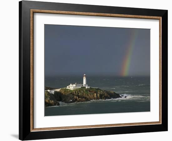 Rainbow over Fanad-Head, Ireland-Jean Guichard-Framed Art Print