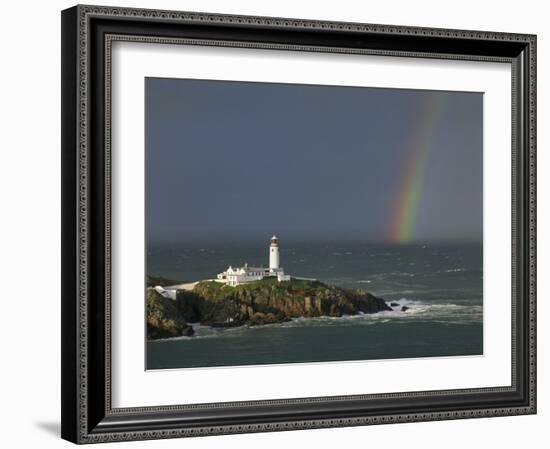 Rainbow over Fanad-Head, Ireland-Jean Guichard-Framed Art Print