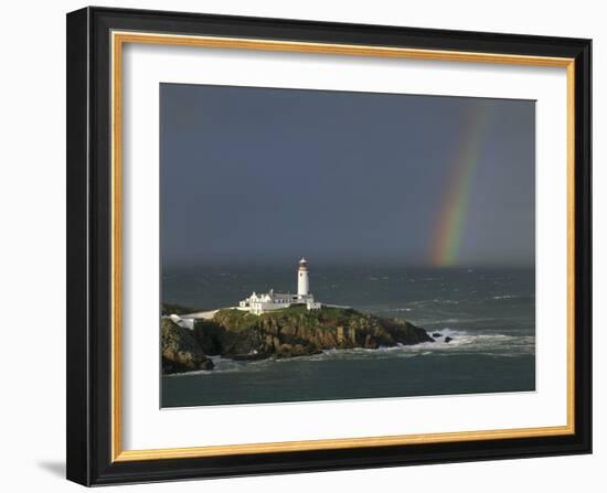 Rainbow over Fanad-Head, Ireland-Jean Guichard-Framed Art Print