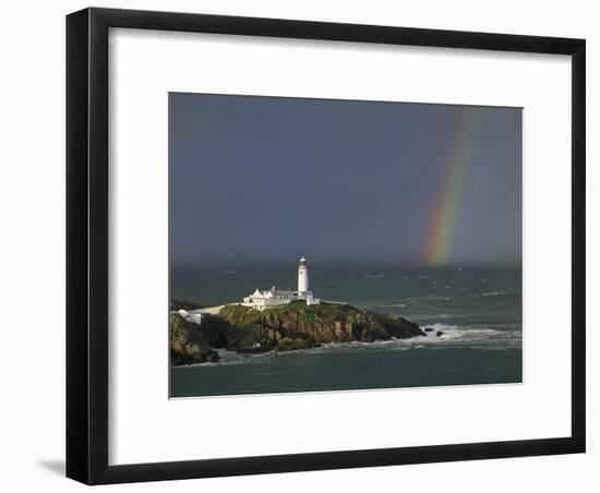 Rainbow over Fanad-Head, Ireland-Jean Guichard-Framed Art Print