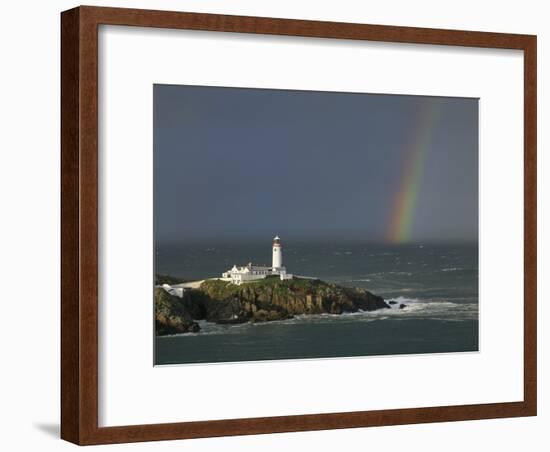 Rainbow over Fanad-Head, Ireland-Jean Guichard-Framed Art Print