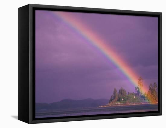 Rainbow Over Frederick Sound, Inside Passage, Southeast Alaska, USA-Stuart Westmoreland-Framed Premier Image Canvas