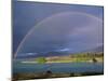 Rainbow over Lake Tekapo, Canterbury, South Island, New Zealand, Pacific-Jeremy Bright-Mounted Photographic Print