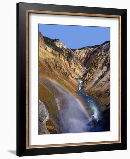 Rainbow over Lower Yellowstone Falls-James Randklev-Framed Photographic Print