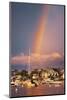 Rainbow over Oaks Bluffs on Martha's Vineyard-Jon Hicks-Mounted Photographic Print