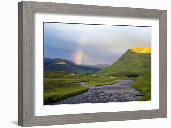 Rainbow Over River Clunie, Scotland-Duncan Shaw-Framed Photographic Print