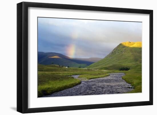 Rainbow Over River Clunie, Scotland-Duncan Shaw-Framed Photographic Print