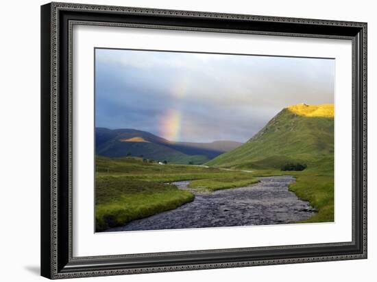 Rainbow Over River Clunie, Scotland-Duncan Shaw-Framed Photographic Print