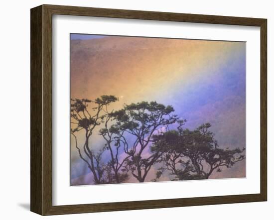 Rainbow over Rural Valley, Guacimal, Costa Rica-Michele Westmorland-Framed Photographic Print