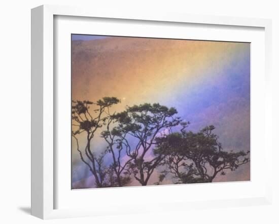 Rainbow over Rural Valley, Guacimal, Costa Rica-Michele Westmorland-Framed Photographic Print