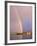 Rainbow Over Tufa Formations on Mono Lake, Sierra Nevada Mountains, California, USA-Christopher Talbot Frank-Framed Photographic Print