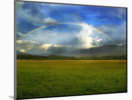 Rainbow Over Valley-Gary W. Carter-Mounted Photographic Print