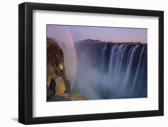 Rainbow over Waterfall-DLILLC-Framed Photographic Print