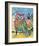 Rainbow Owl-Lucy Cloud-Framed Art Print