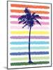 Rainbow Palm Tree-Jennifer McCully-Mounted Art Print