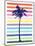 Rainbow Palm Tree-Jennifer McCully-Mounted Art Print