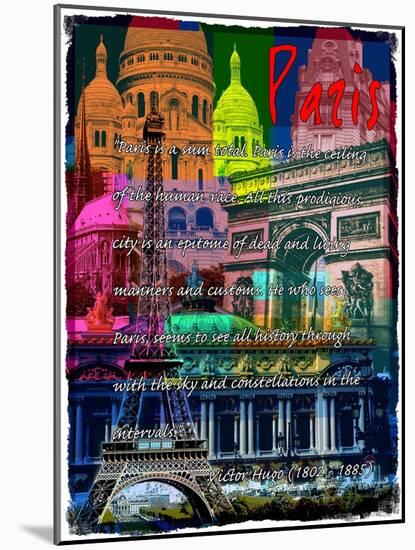 Rainbow Paris France 1-Victoria Hues-Mounted Giclee Print