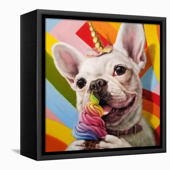 Rainbow Party-Lucia Heffernan-Framed Stretched Canvas