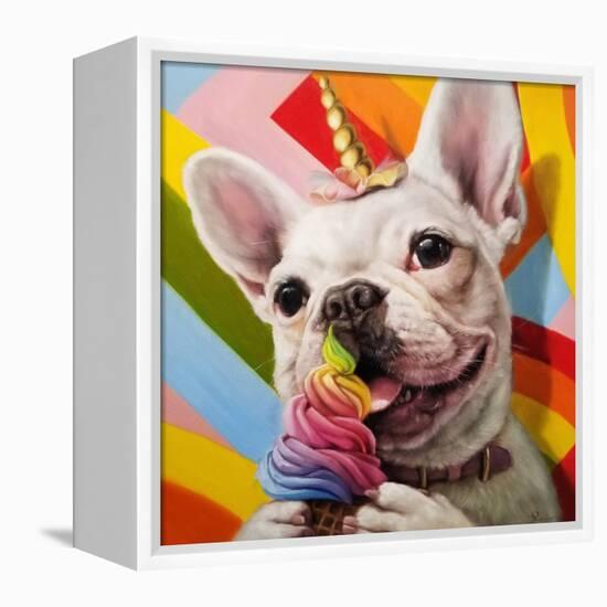 Rainbow Party-Lucia Heffernan-Framed Stretched Canvas