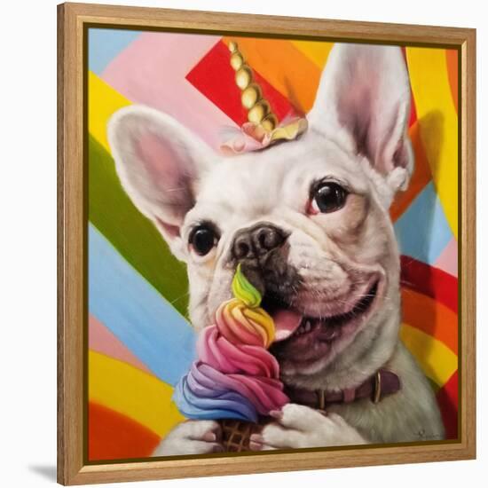 Rainbow Party-Lucia Heffernan-Framed Stretched Canvas