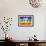 Rainbow Peace Flag-daboost-Framed Art Print displayed on a wall