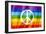 Rainbow Peace Flag-daboost-Framed Art Print