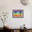 Rainbow Peace Flag-daboost-Framed Art Print displayed on a wall