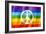 Rainbow Peace Flag-daboost-Framed Art Print