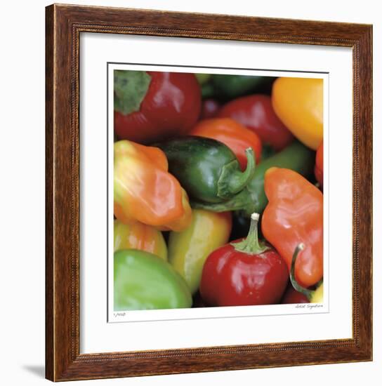 Rainbow Peppers-Stacy Bass-Framed Giclee Print