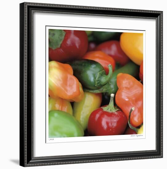 Rainbow Peppers-Stacy Bass-Framed Giclee Print