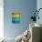 Rainbow Polygonal Background-artshock-Art Print displayed on a wall