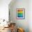 Rainbow Polygonal Background-artshock-Framed Art Print displayed on a wall