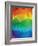Rainbow Polygonal Background-artshock-Framed Art Print