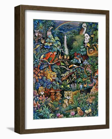 Rainbow Rainforest-Bill Bell-Framed Giclee Print