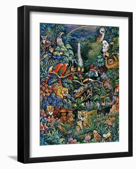 Rainbow Rainforest-Bill Bell-Framed Giclee Print